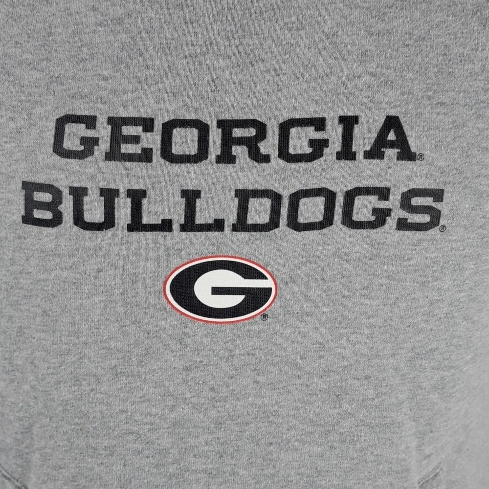 Nike Georgia Bulldogs spell out swoosh logo cowlneck womens gray LG hoodie - Picture 3 of 9